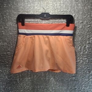 Adidas Climate Tennis Pull On Skort Skirt Colorblock Small Polyester Pockets